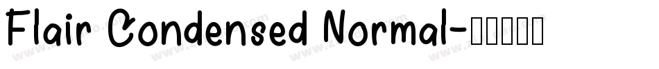 Flair Condensed Normal字体转换